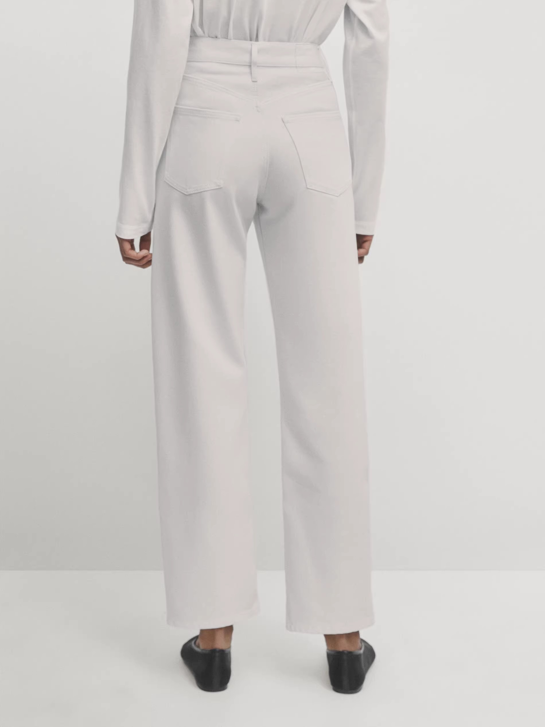 mid rise straight pants