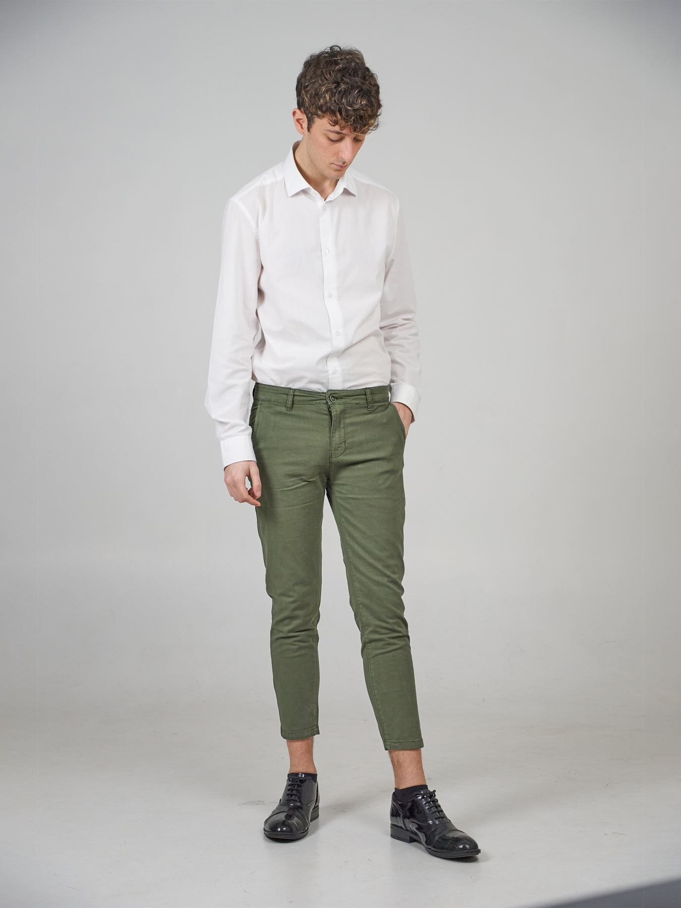 corduroy cropped pants mens