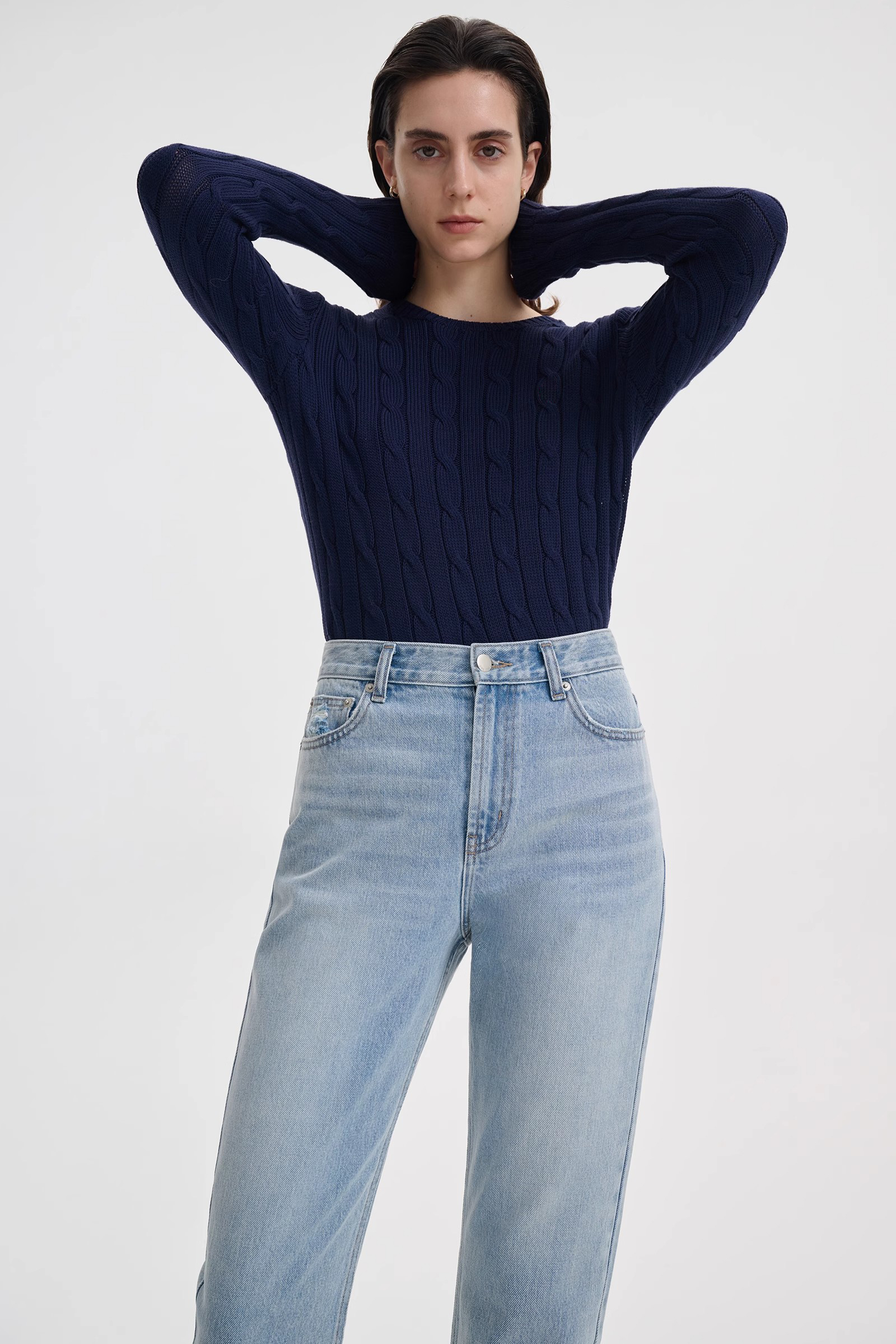 straight leg wide leg jeans