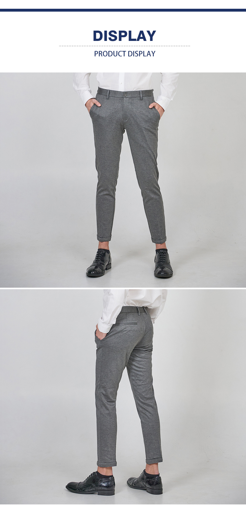 mens tapered cropped dress pants