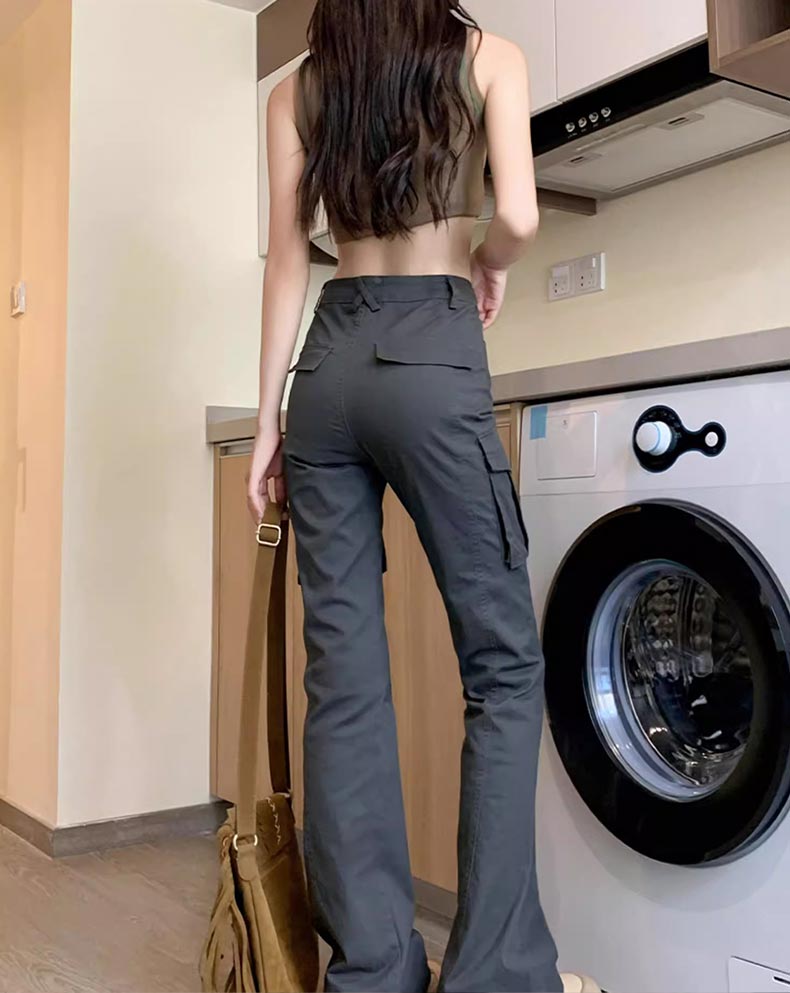 flare leg cargo pants