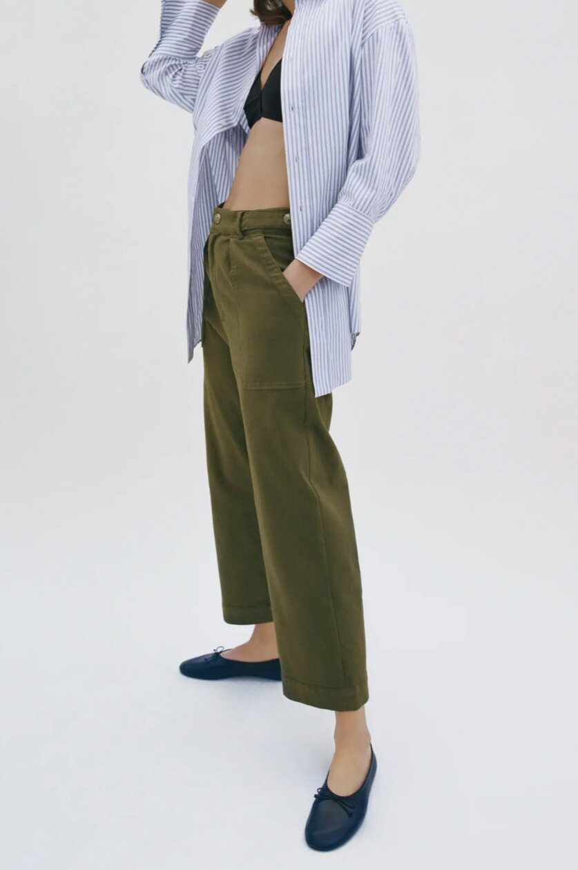womens cotton wide leg pants