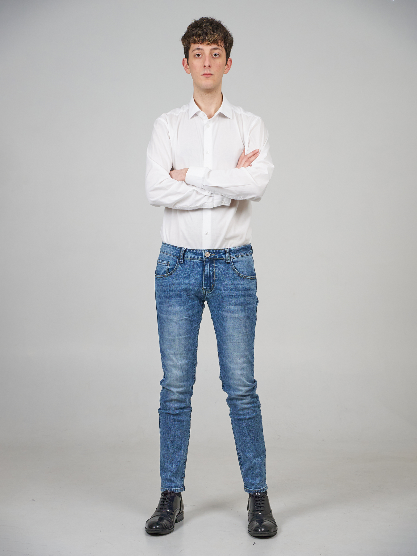 grey slim fit jeans