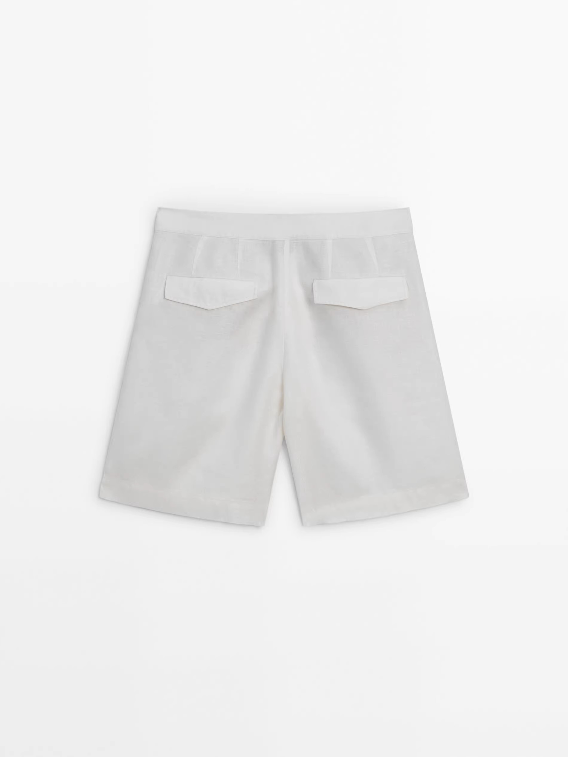 white trouser shorts