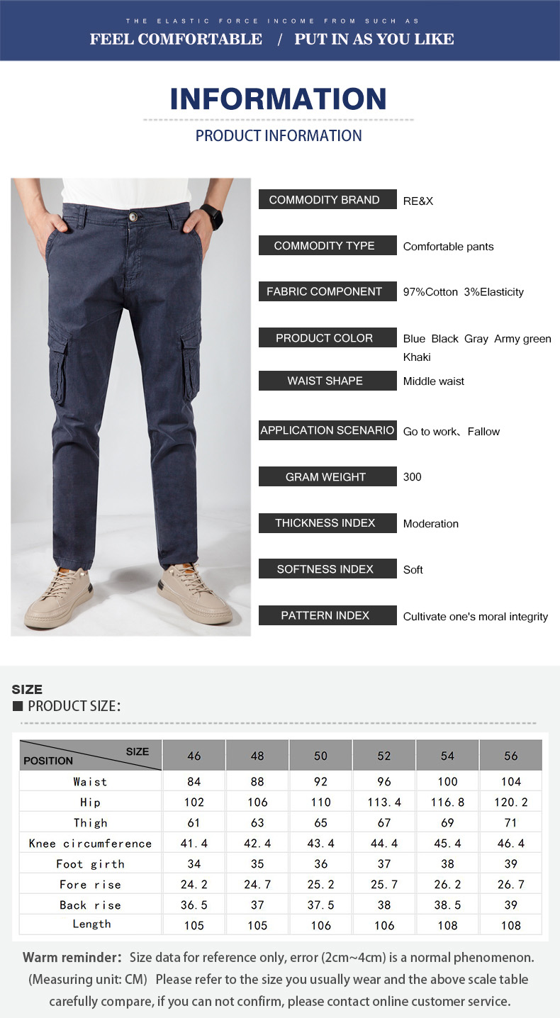 slim fit cargo pants for men