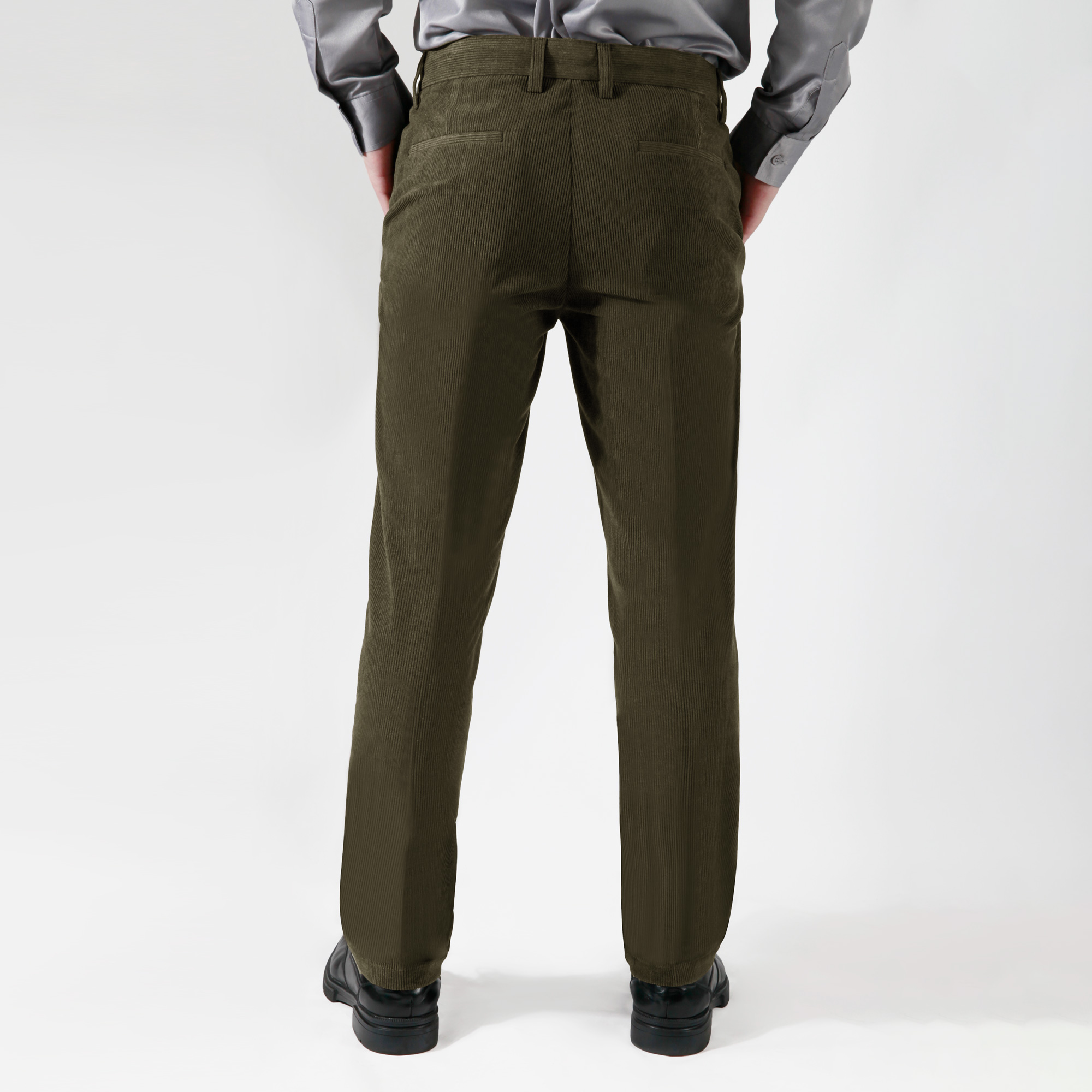 corduroy high rise tapered pants