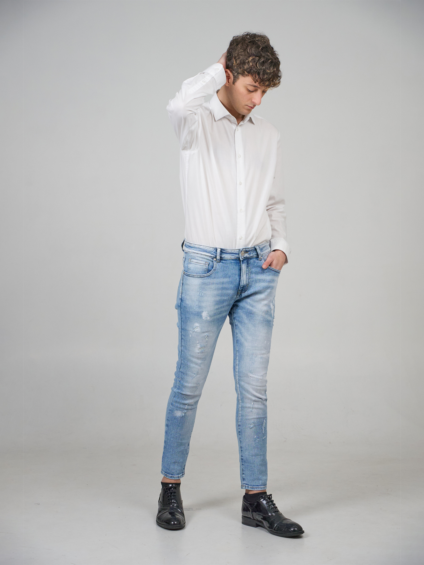 mens cropped jeans