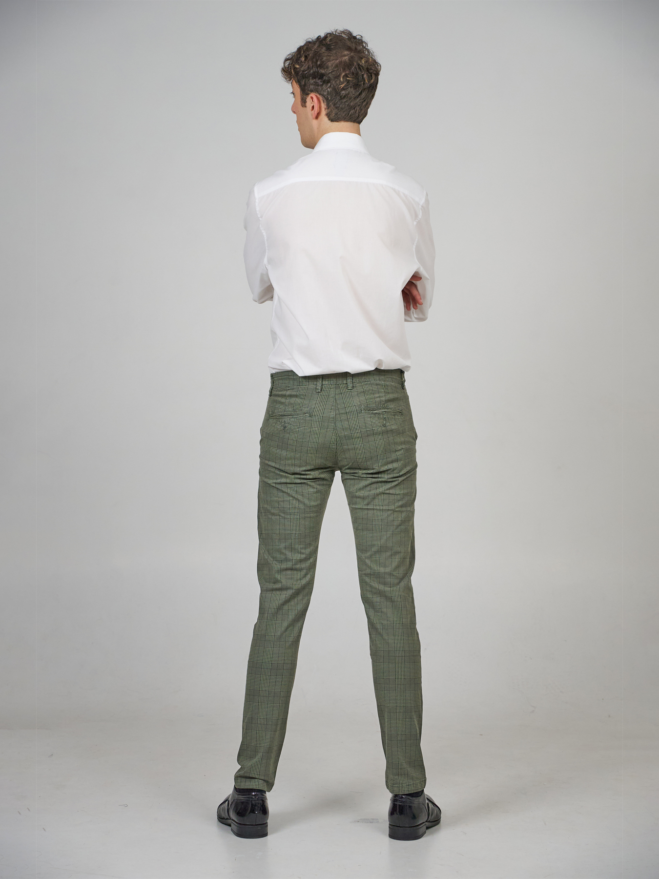 chino checkered pants