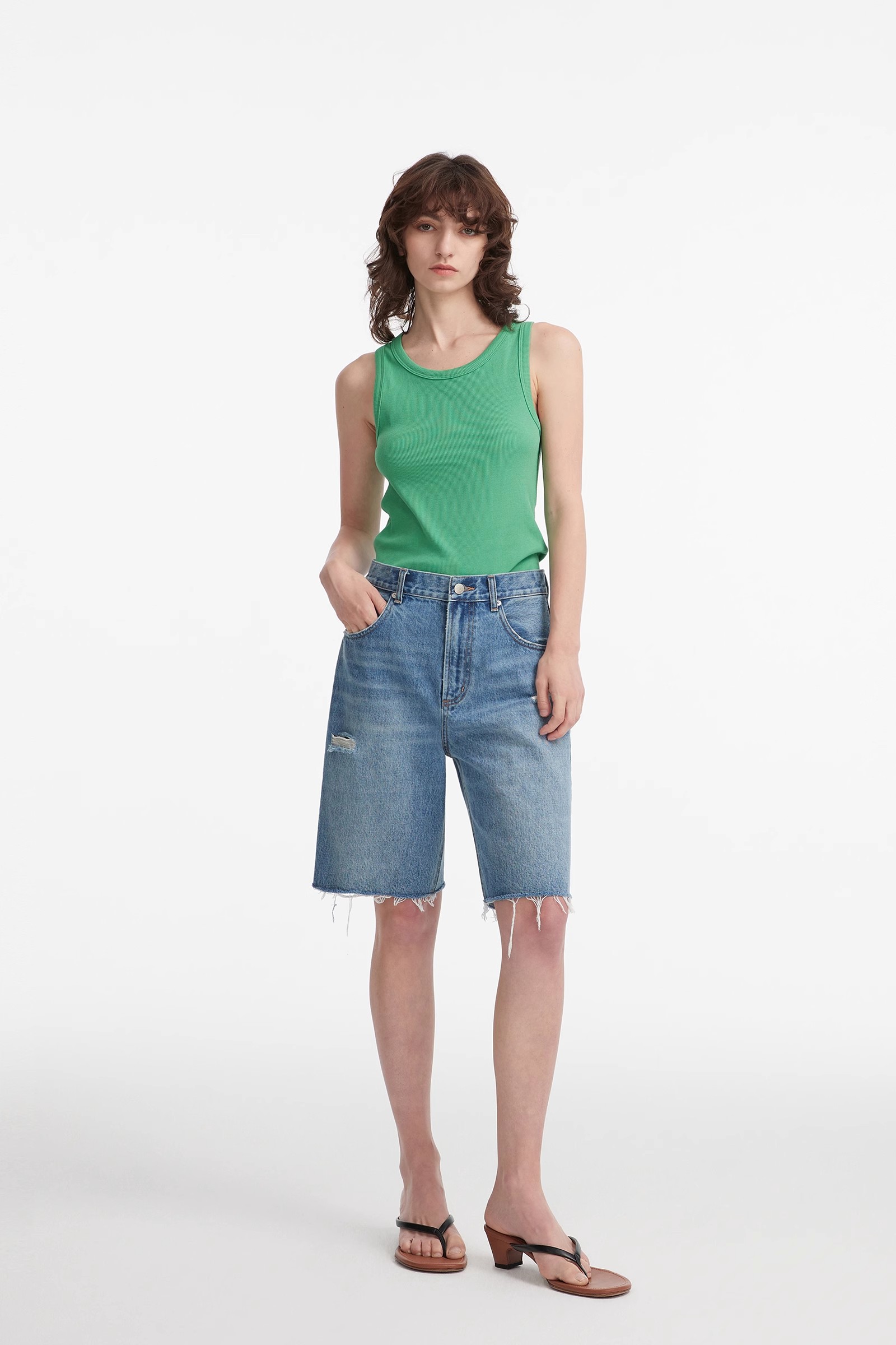 womens straight leg shorts