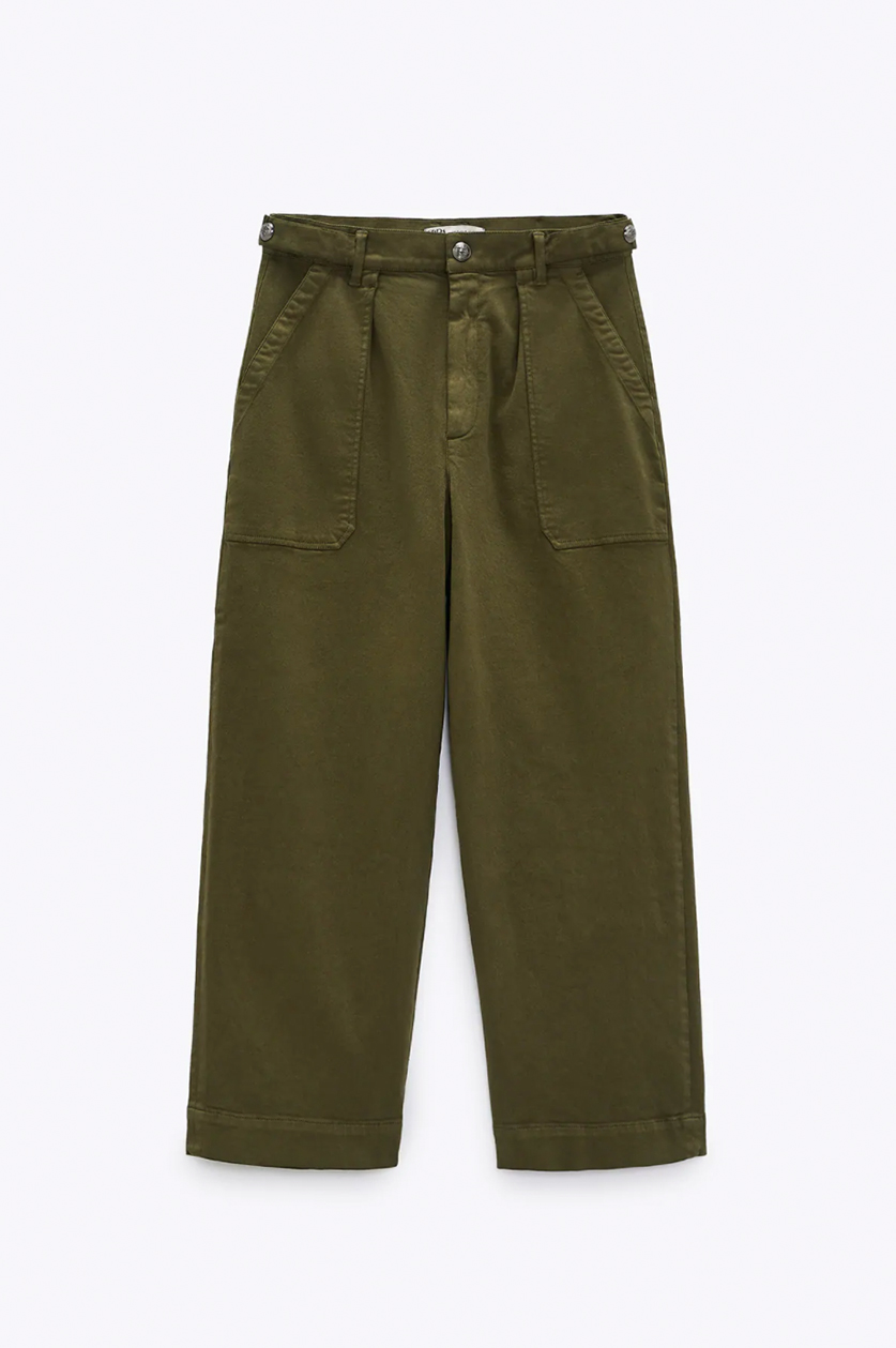 100 cotton wide leg pants