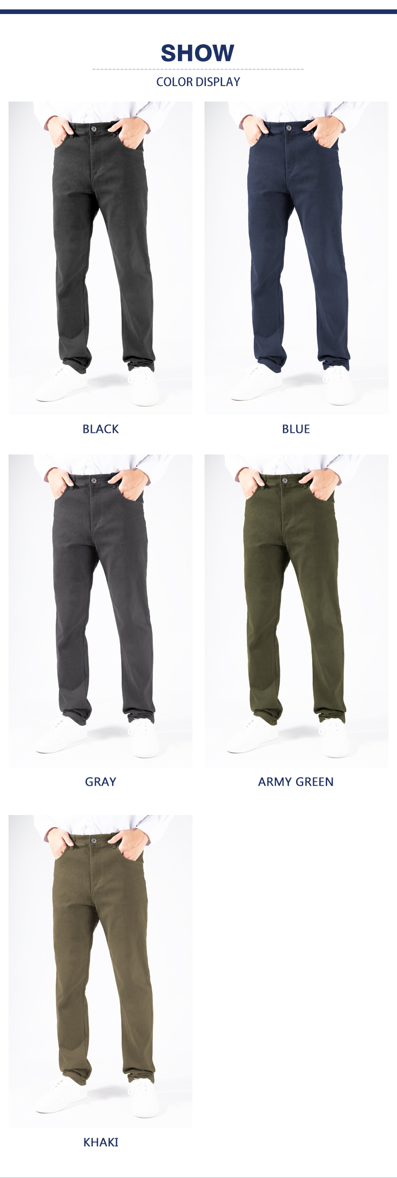 mens black casual trousers