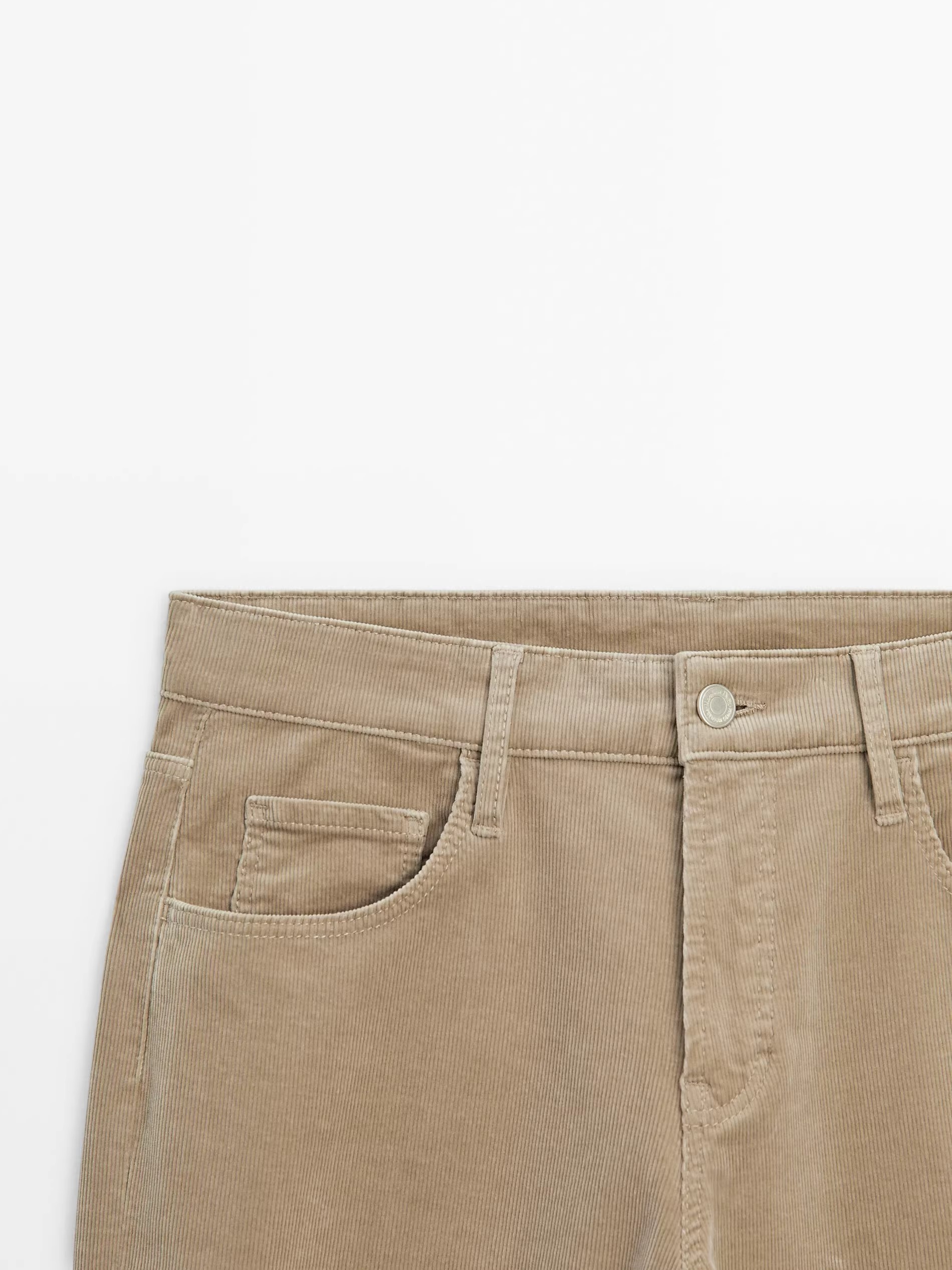 tapered corduroy trousers women's