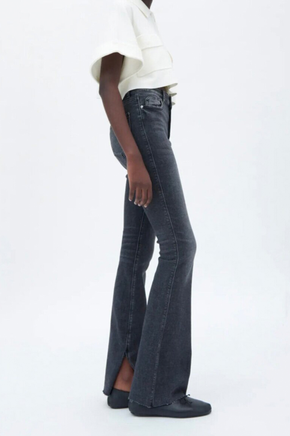 flare slit pants