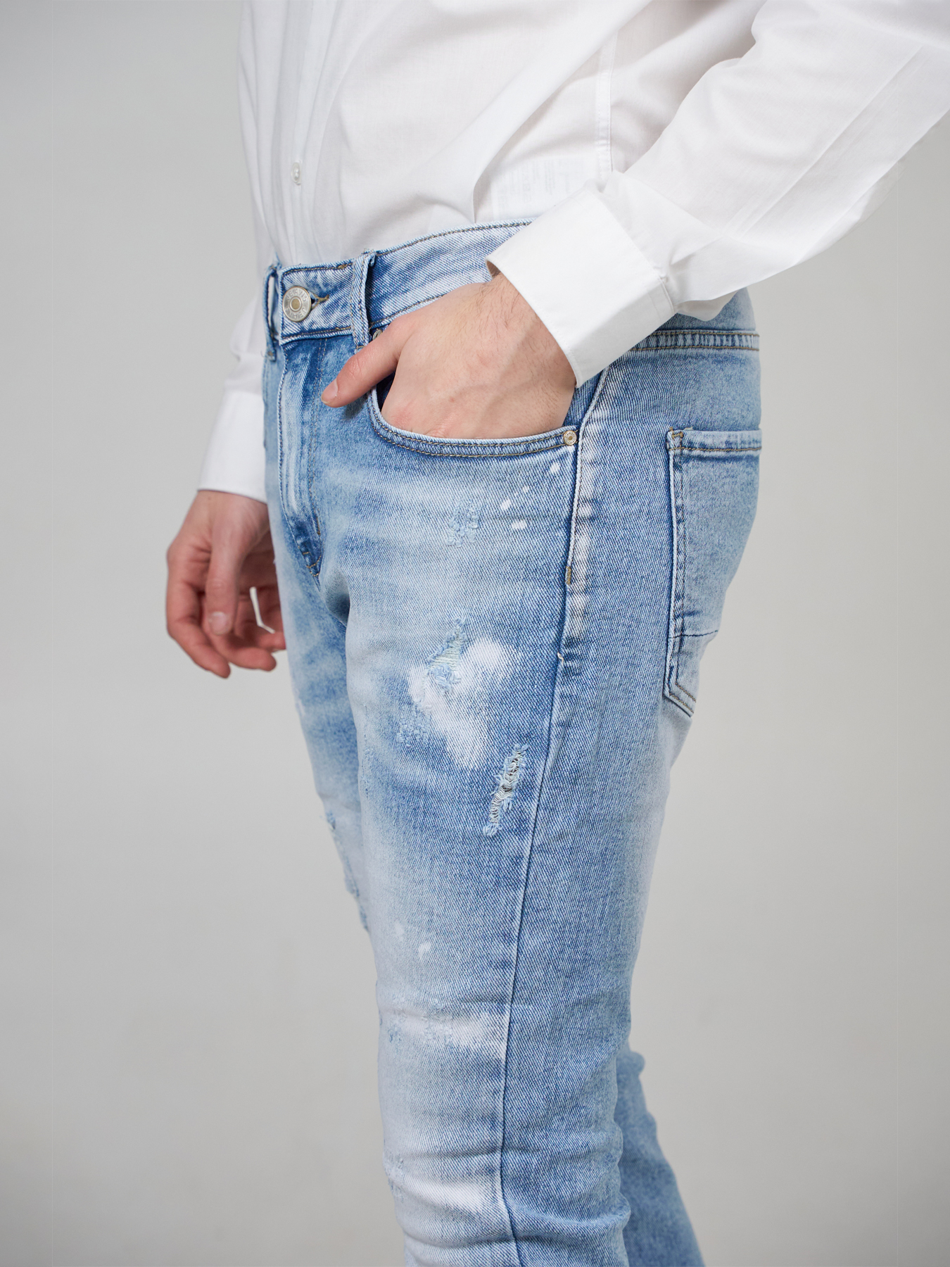 mens baggy cropped jeans