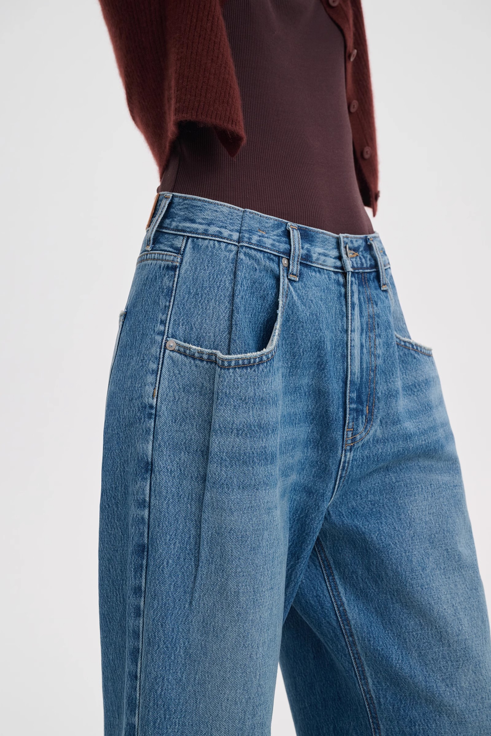 skinny fit flared jeans