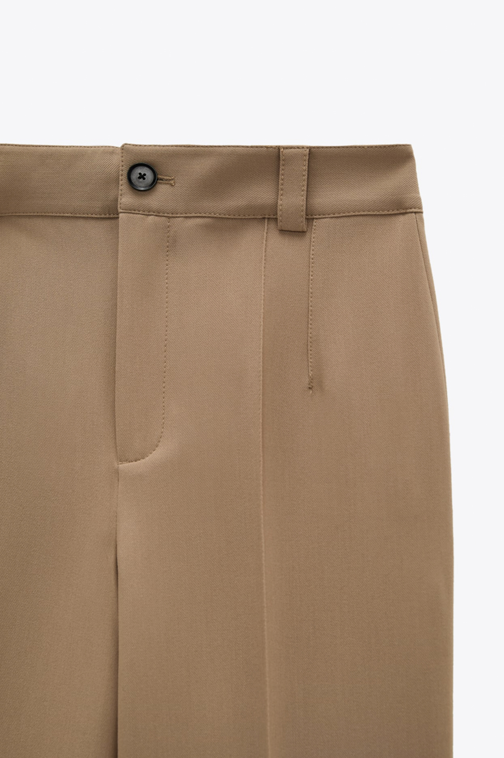 wide leg straight trousers