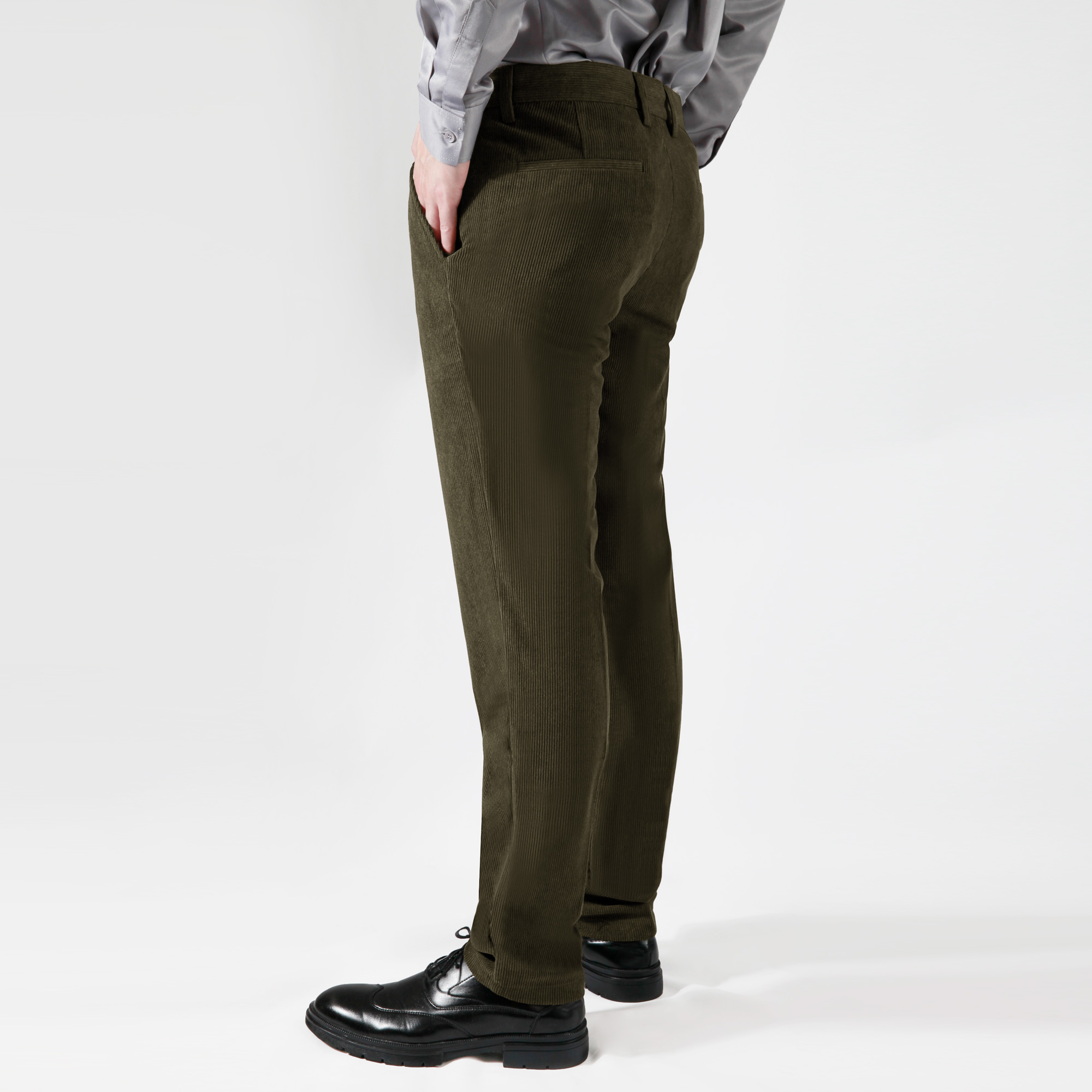 corduroy high rise tapered pants