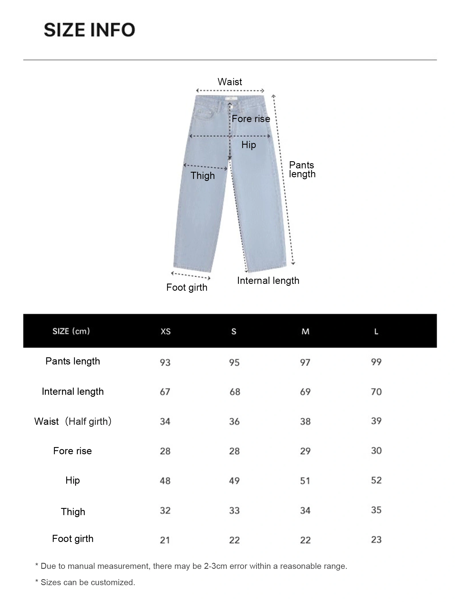 baggy jeans with stretch