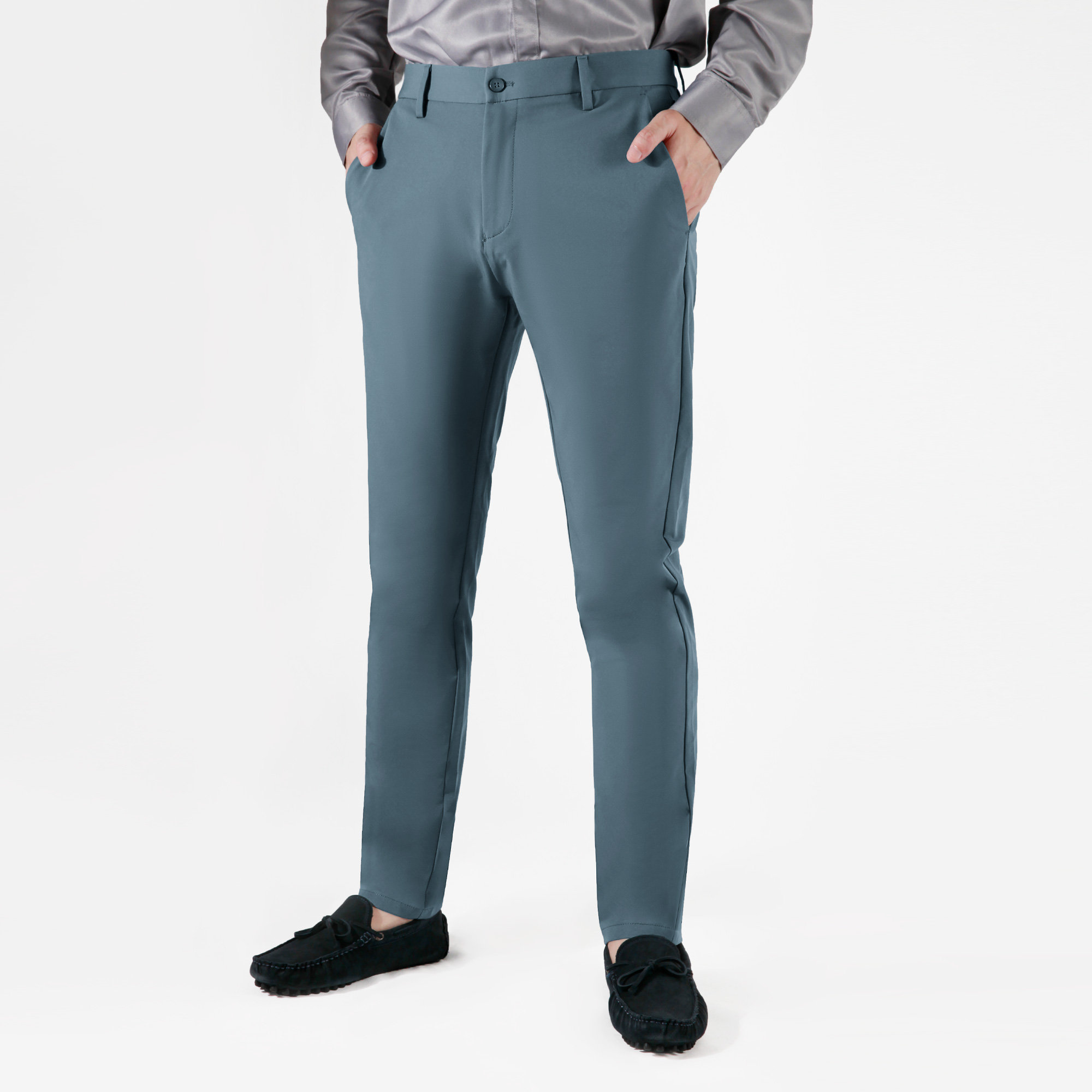 stretch tapered pants