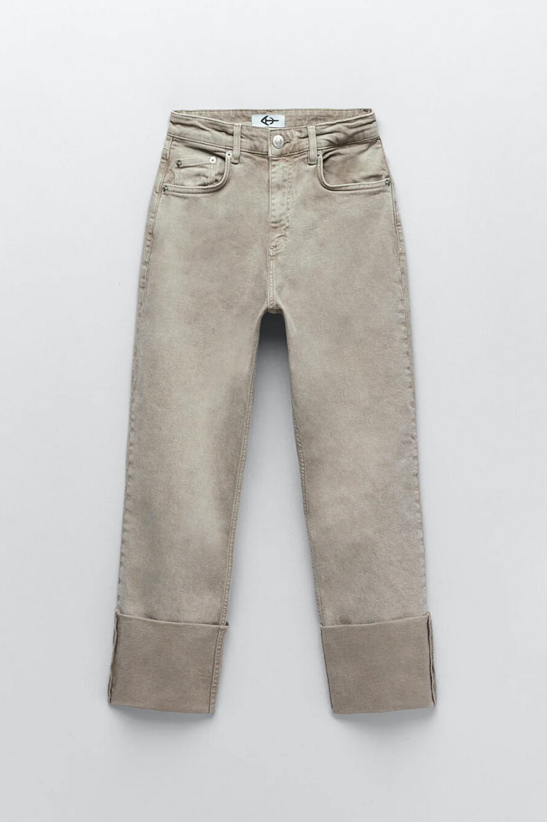 ladies turn up trousers
