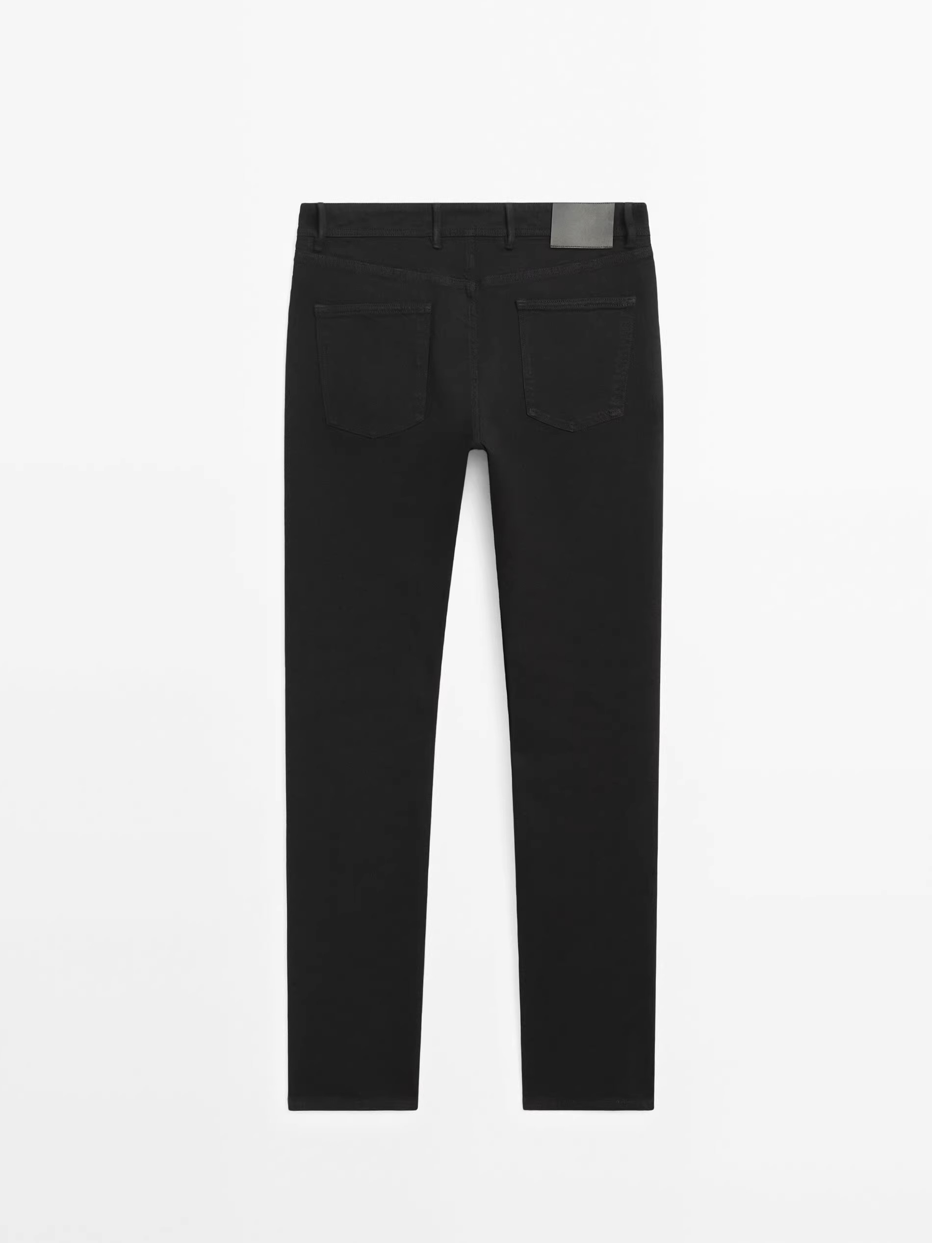mens black straight leg stretch jeans