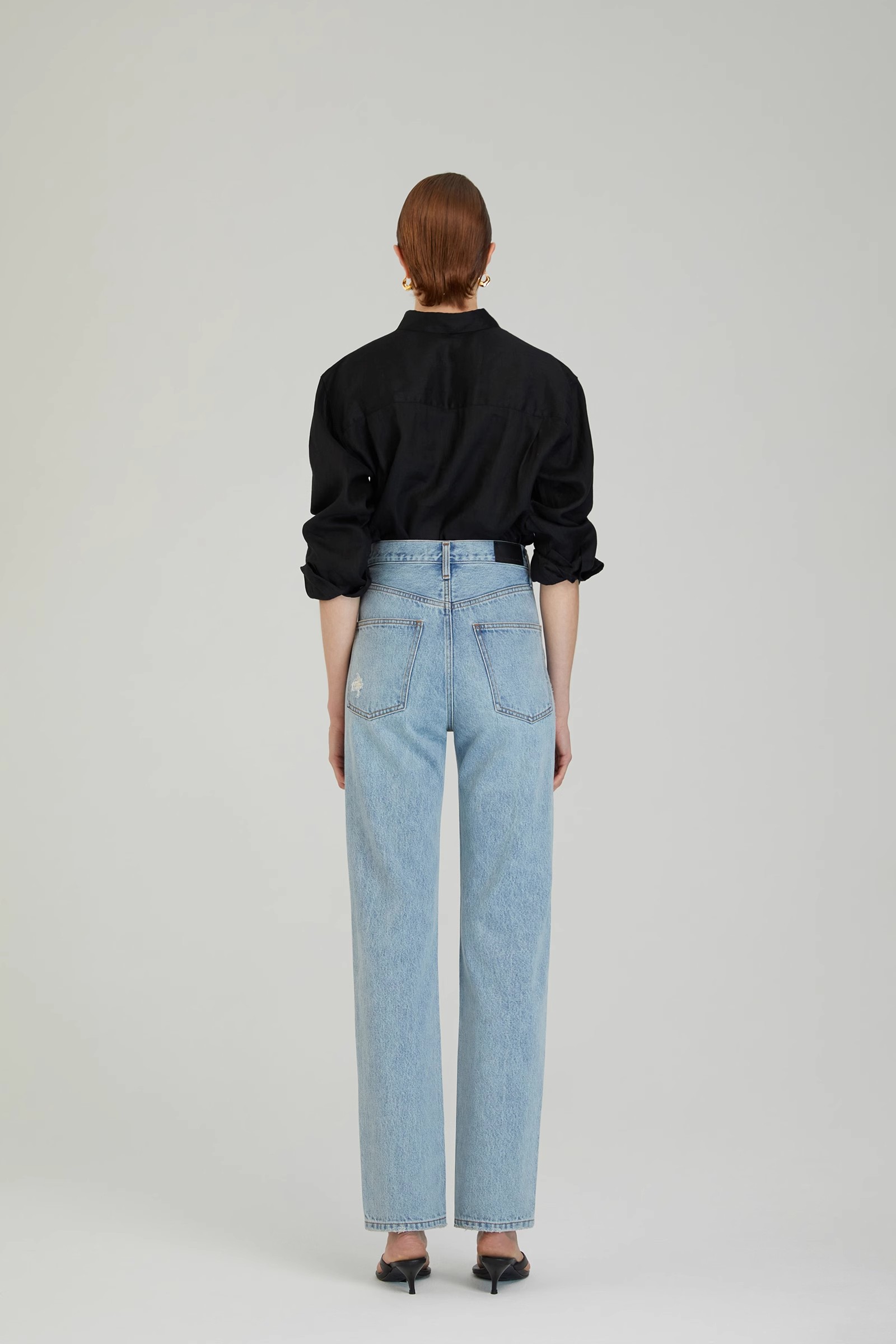 high loose tapered jeans