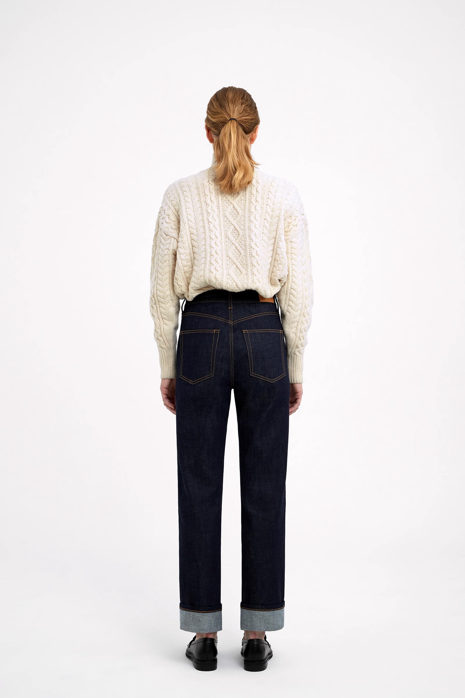 cuffed leg jeans
