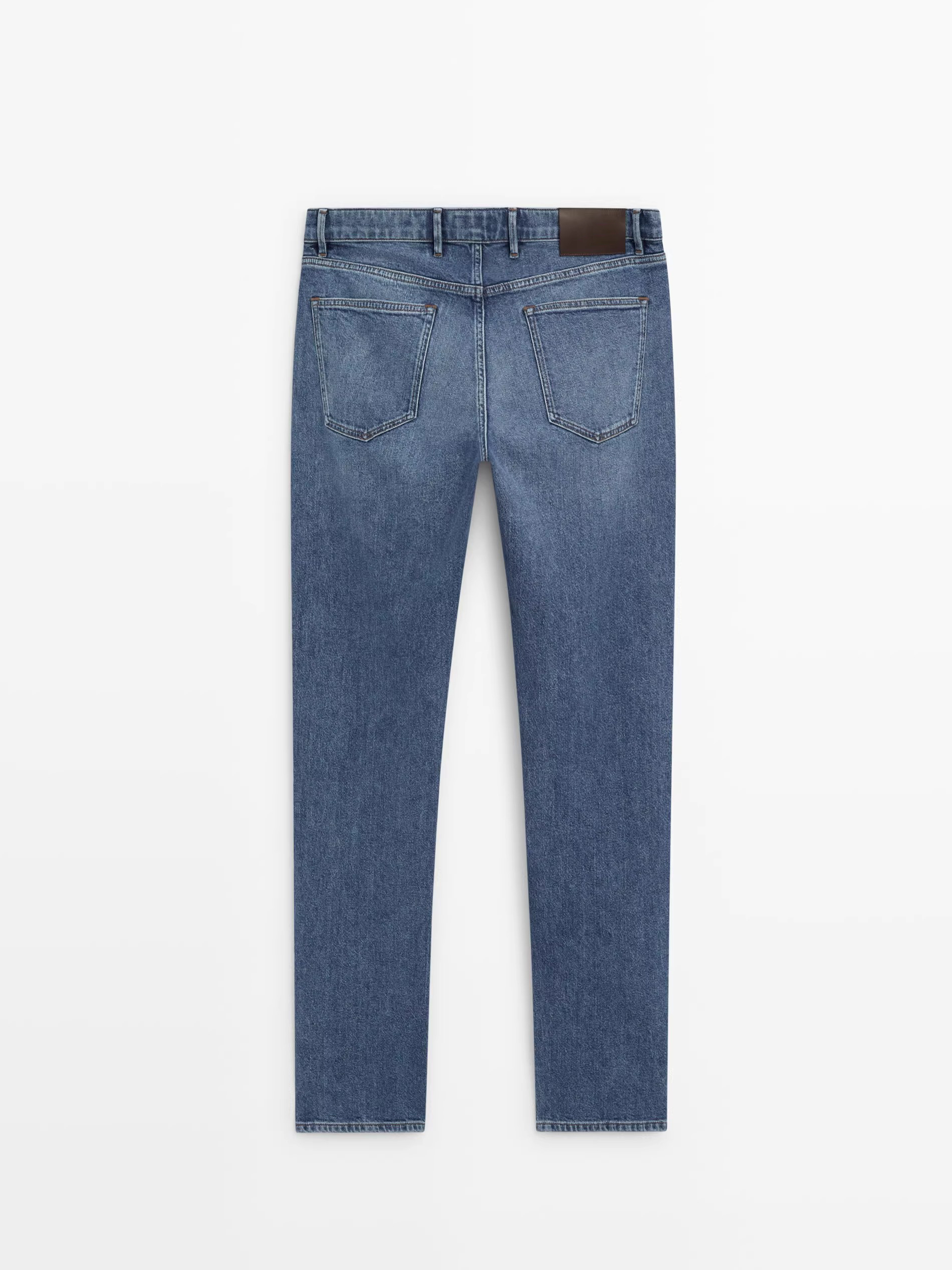 black straight leg jeans