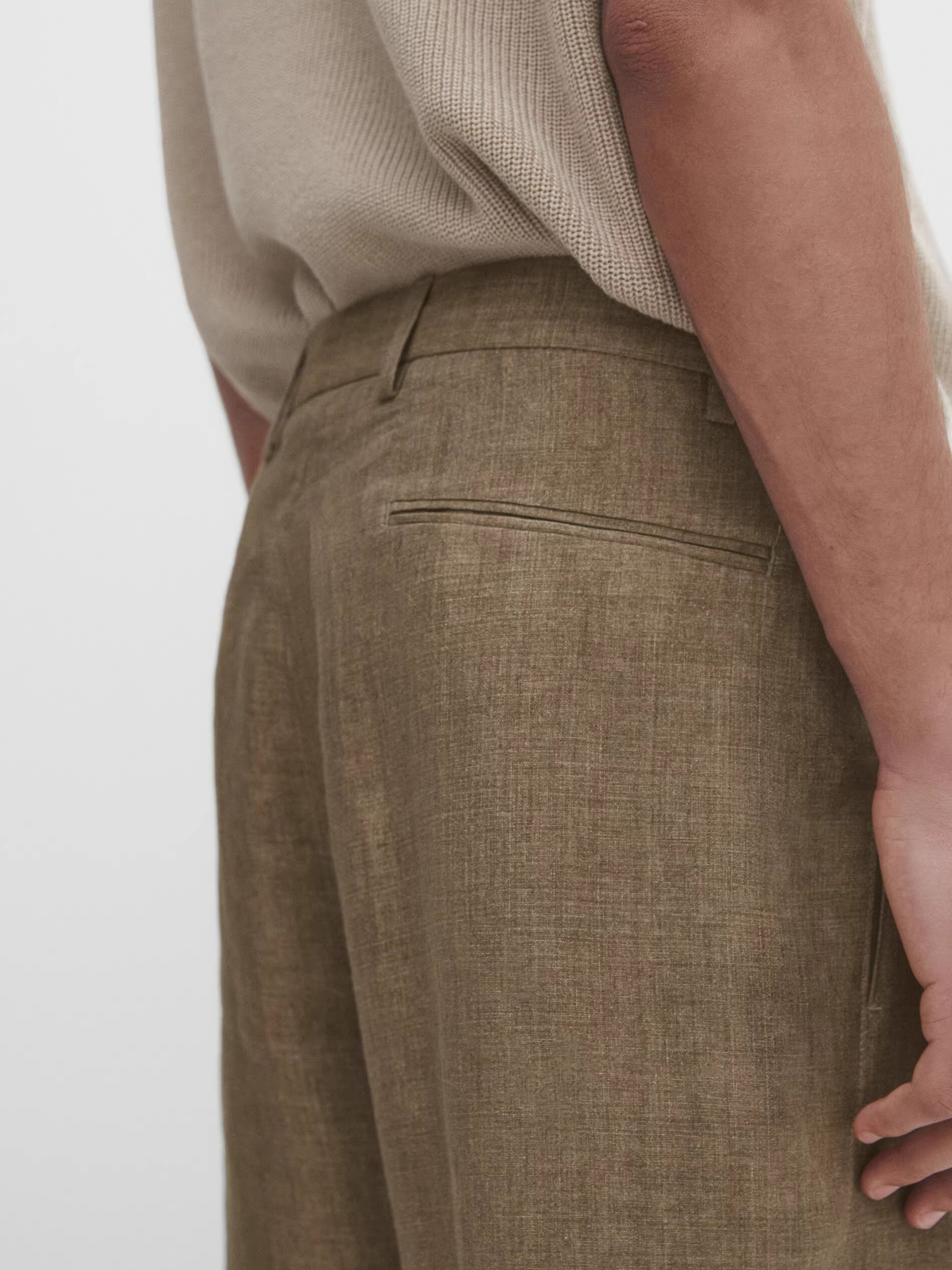 linen suit trousers slim fit