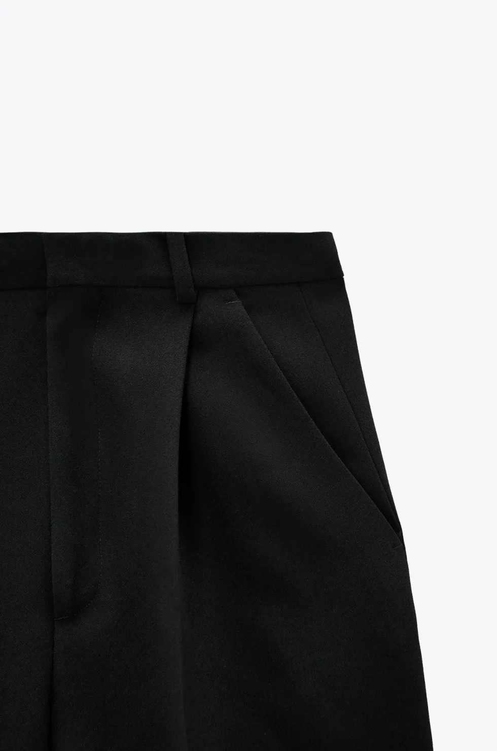 wide leg trousers short length