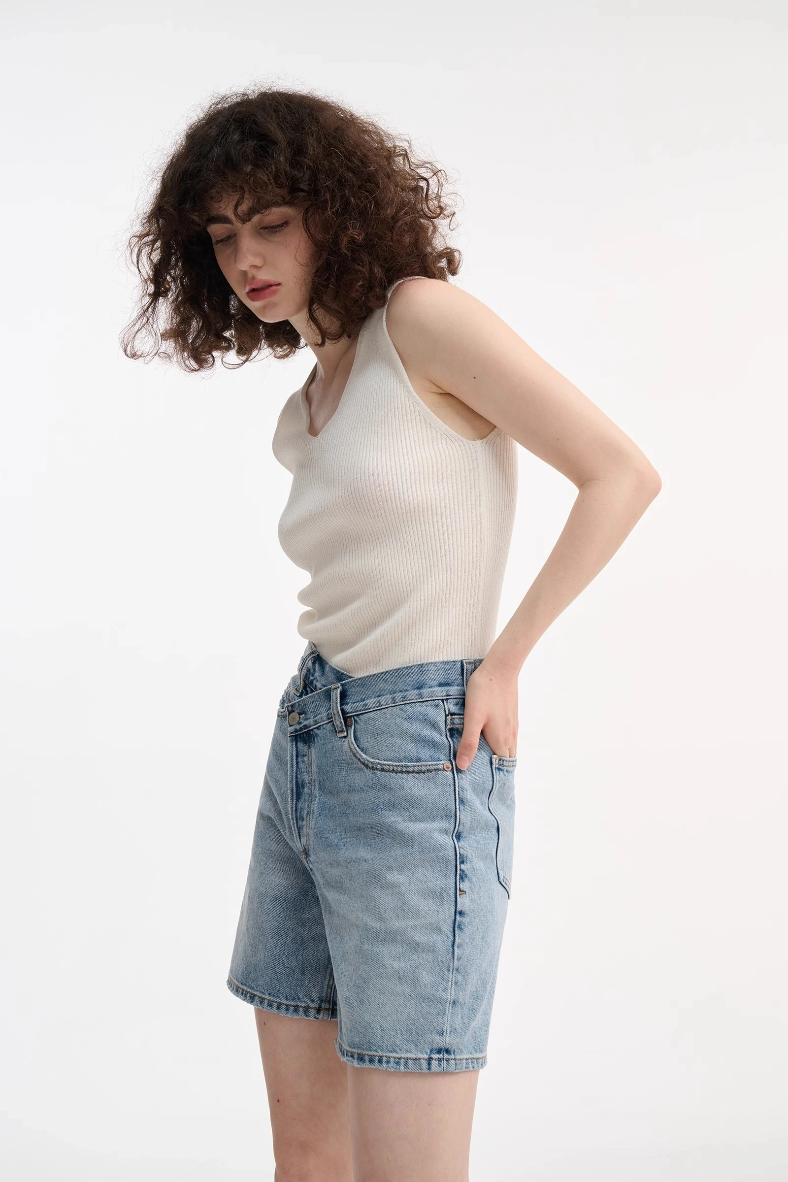 womens tapered shorts