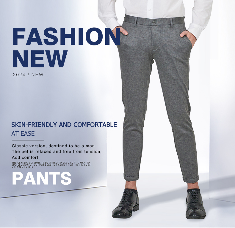 slim fit cropped dress pants