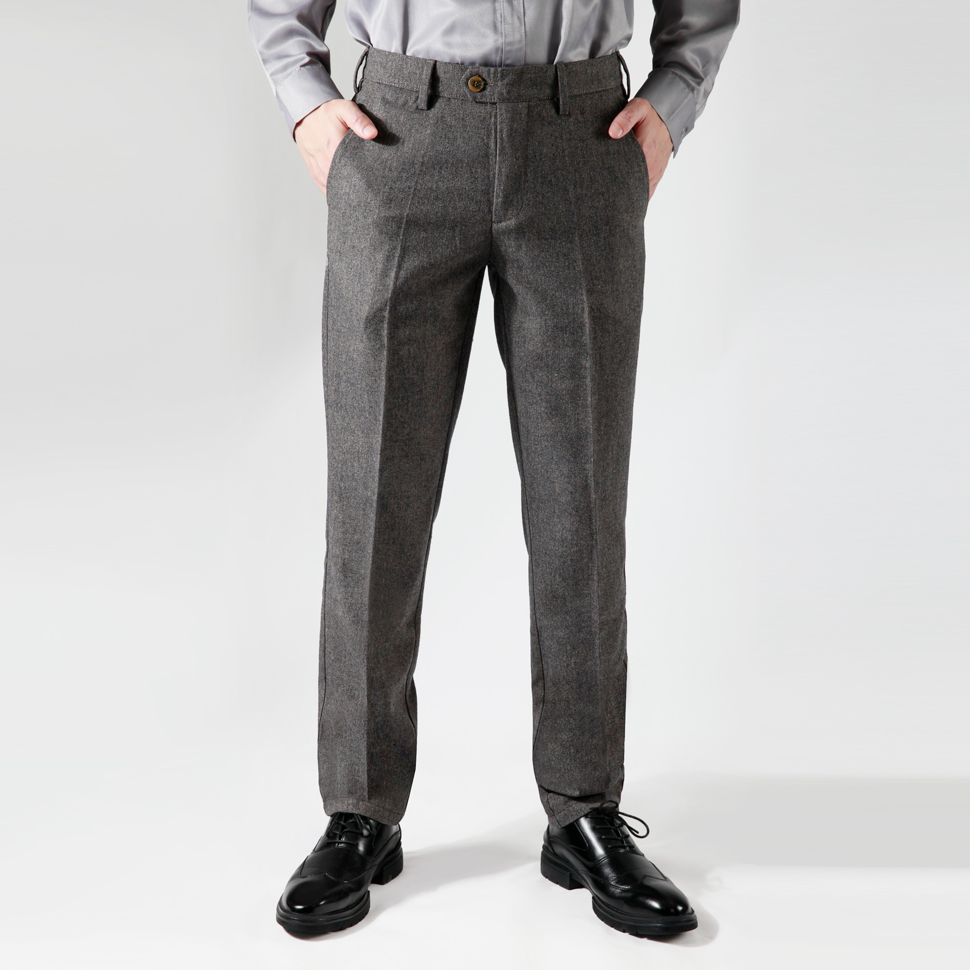 navy blue tapered pants