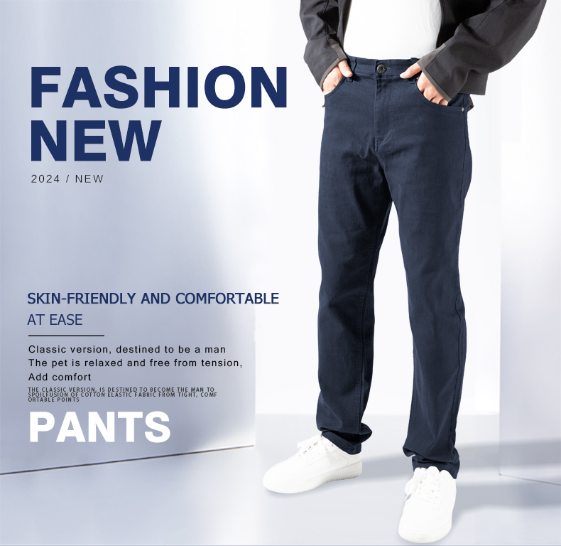black cotton casual pants