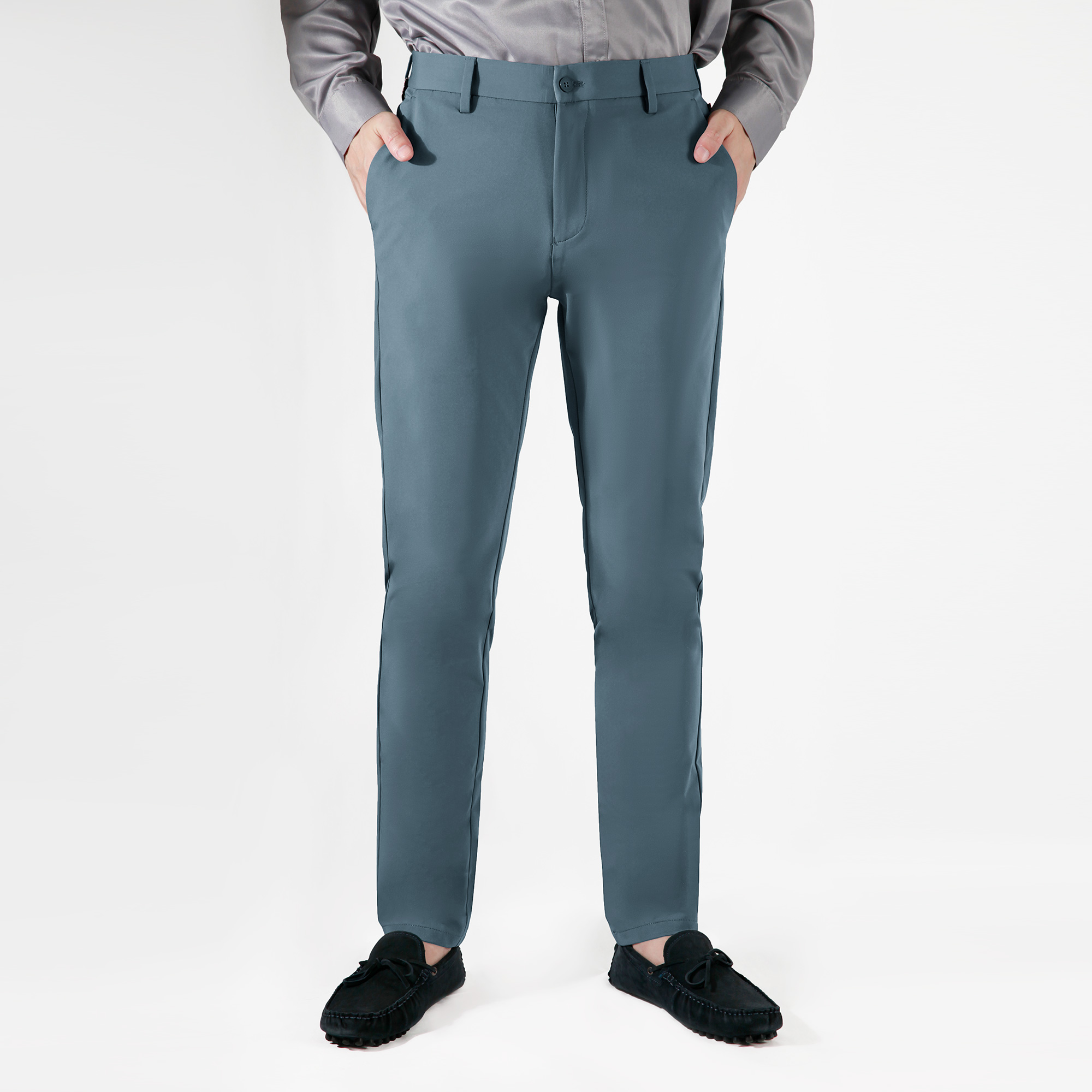 brown tapered pants