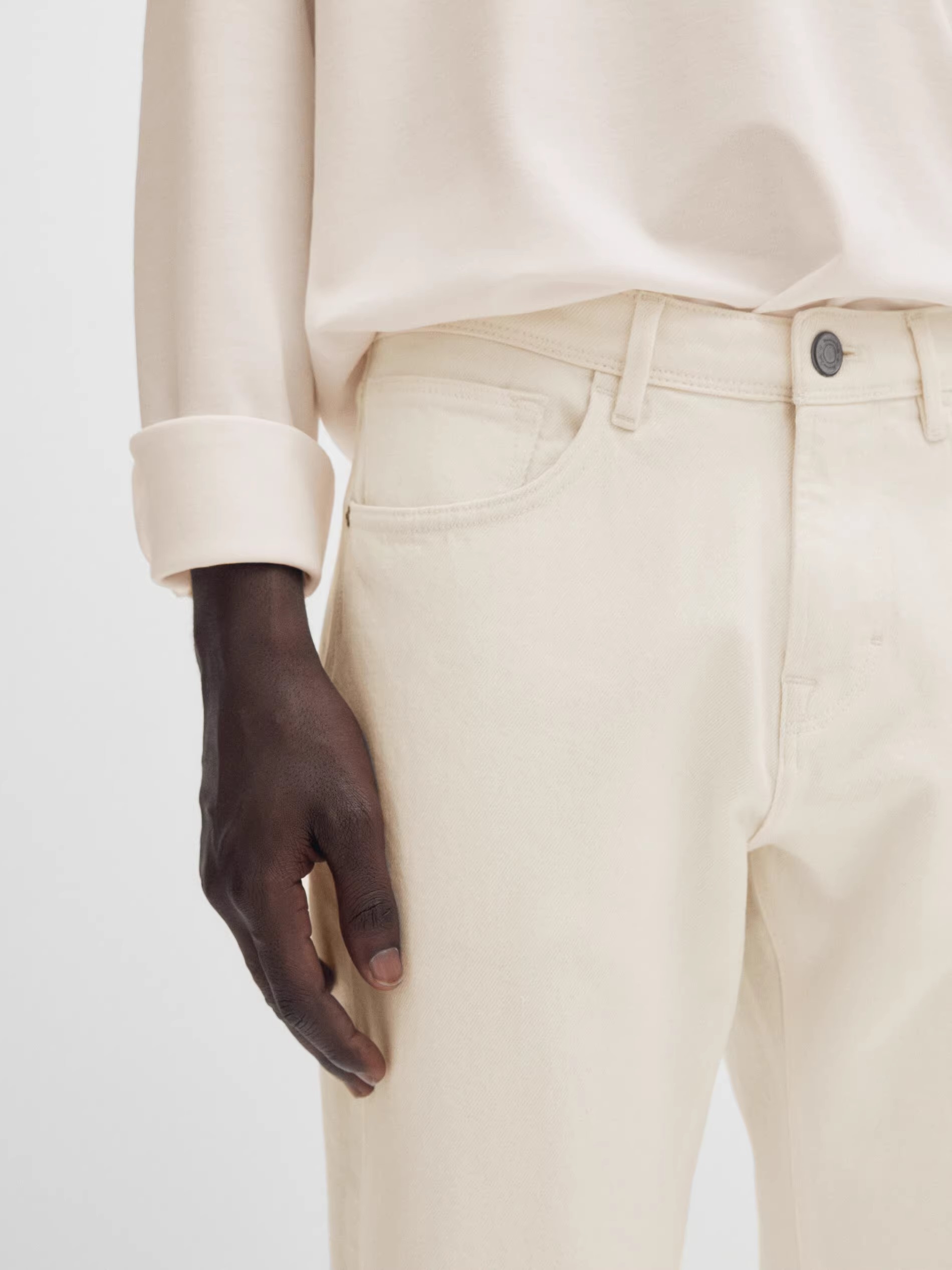 slim tapered cropped jeans