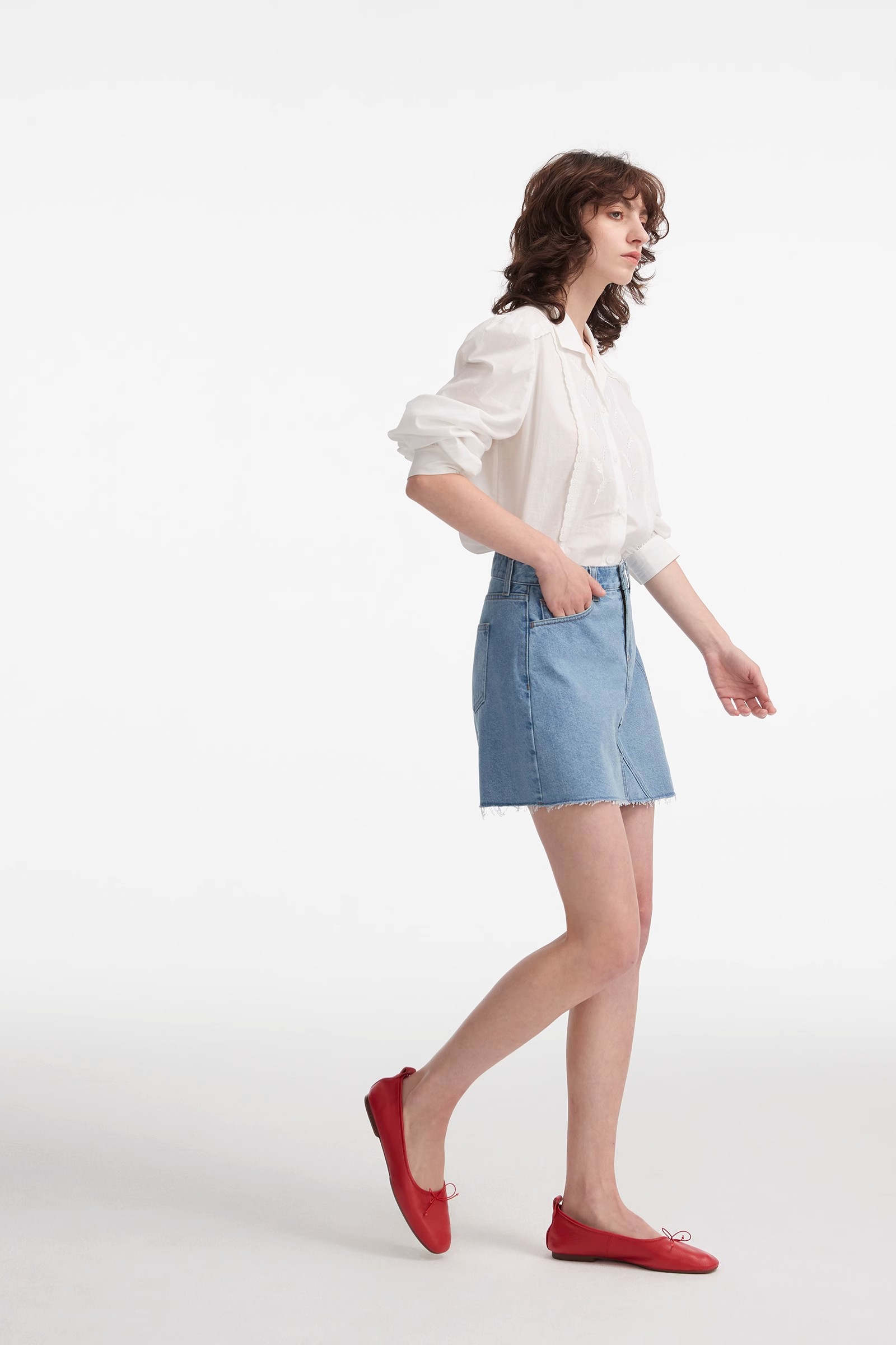 soft denim culottes
