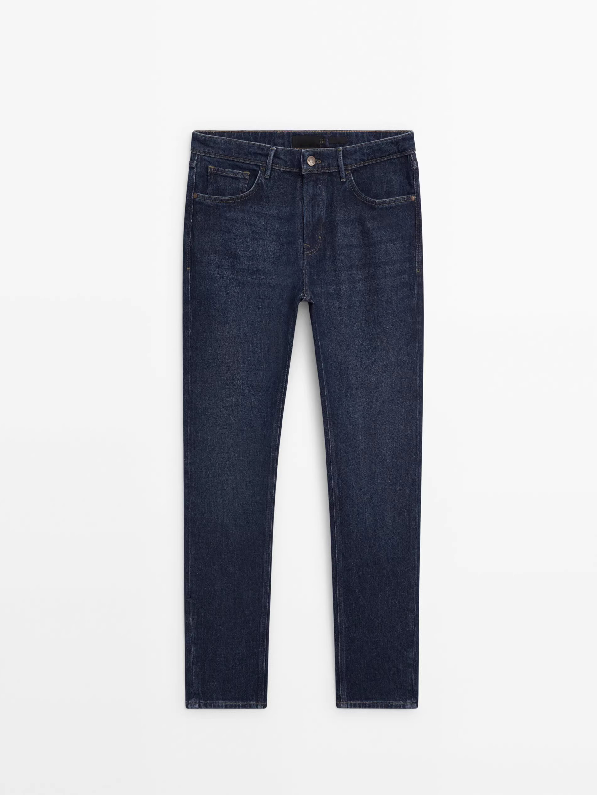 mens black tapered jeans