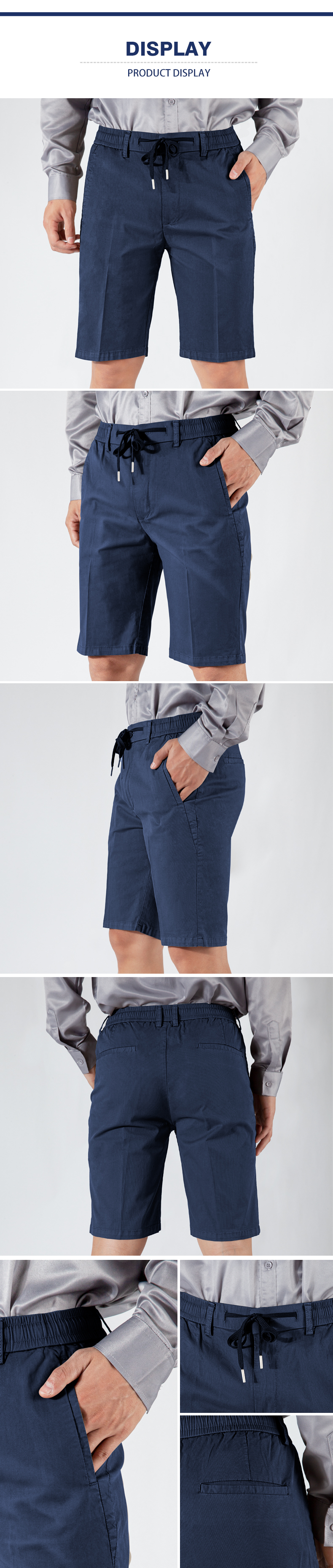 denim patchwork shorts