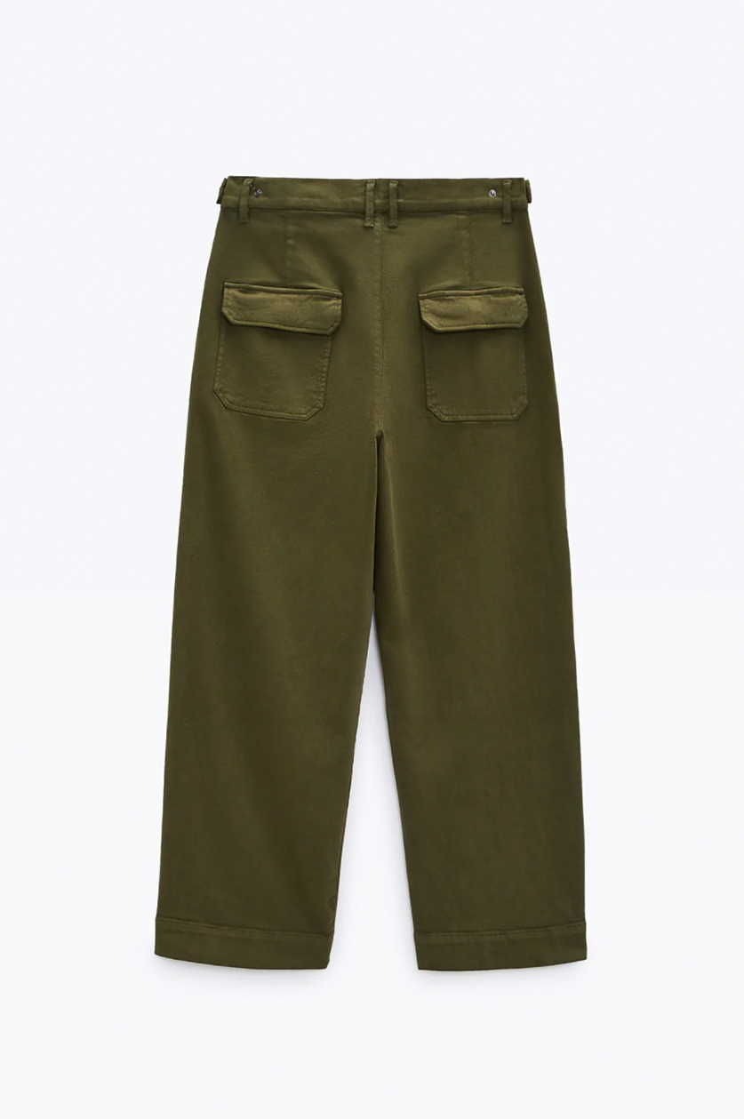 linen cotton wide leg pants