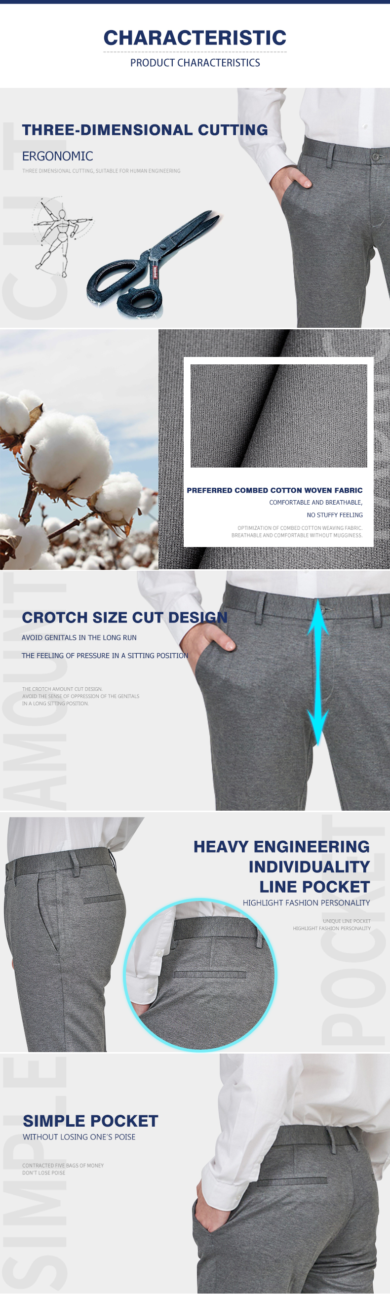 cuffed dress pants