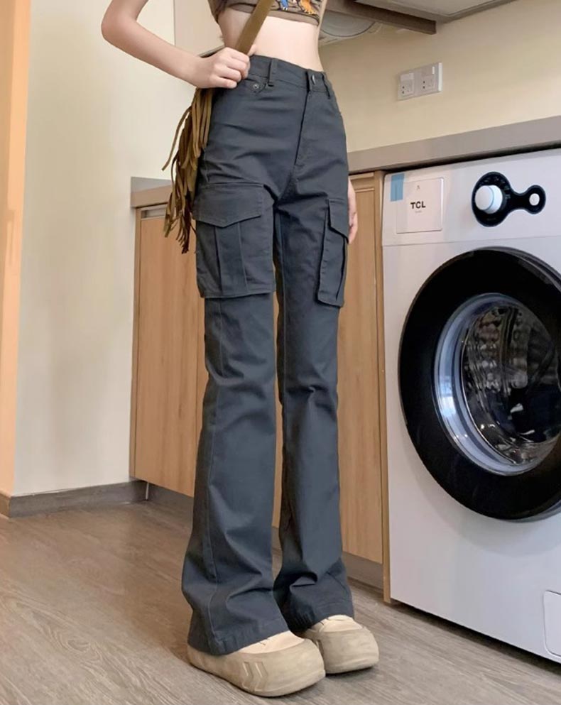womens flare cargo pants