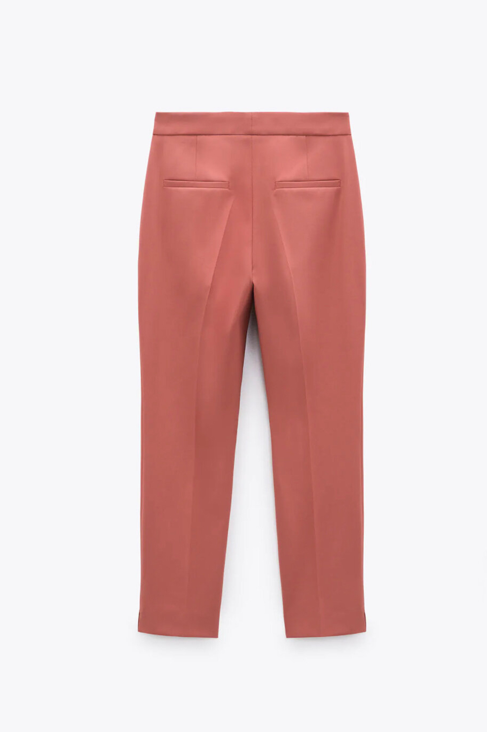 cotton elasticated waist cropped trousers