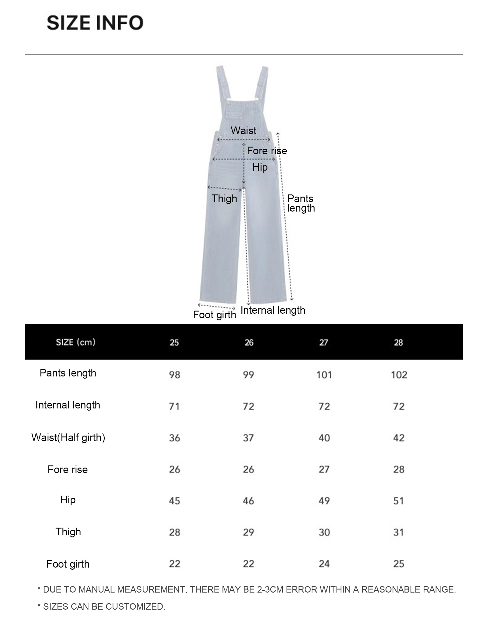 straight fit overalls