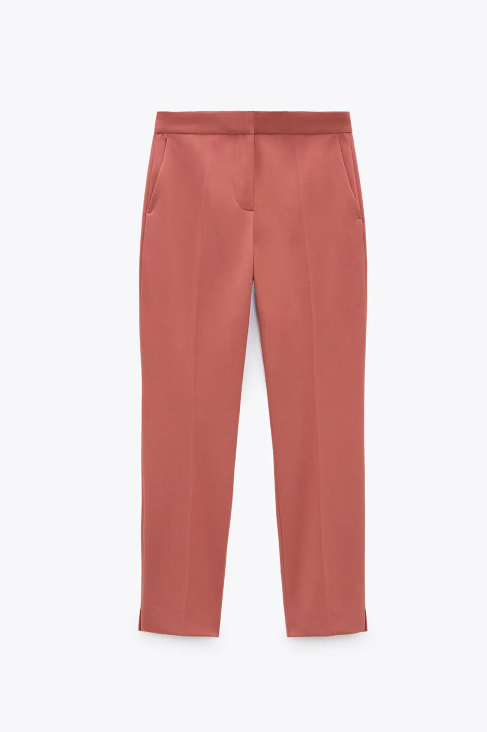 white linen cropped trousers