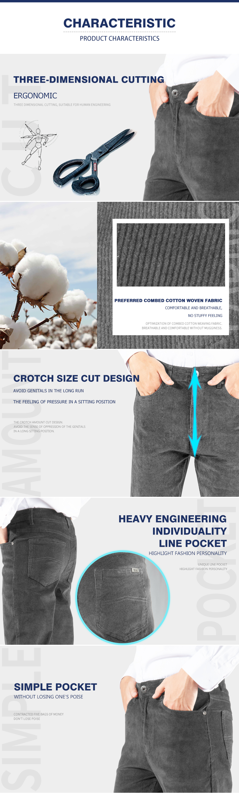 black corduroy mens trousers