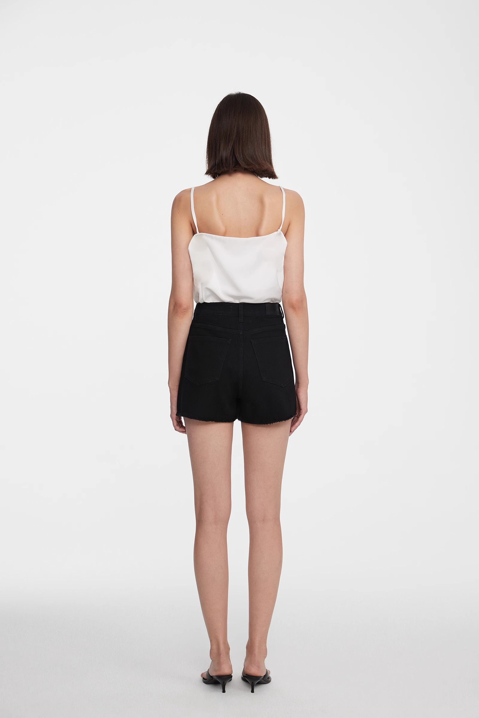 high waisted tight black skirt