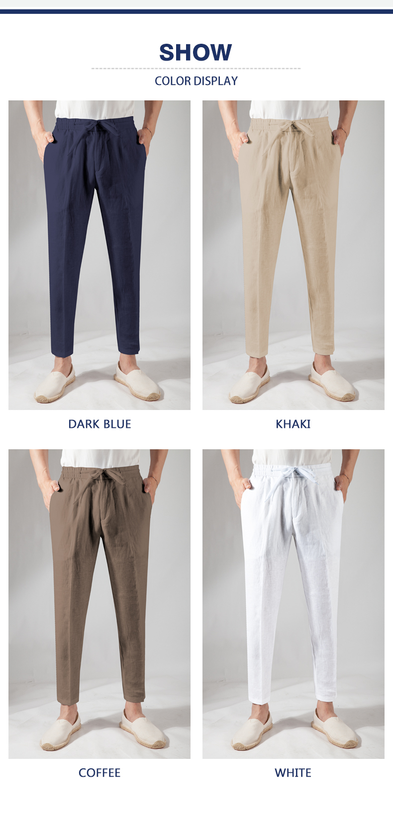 mens cropped trousers