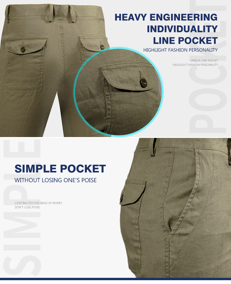 men's amry linen pants