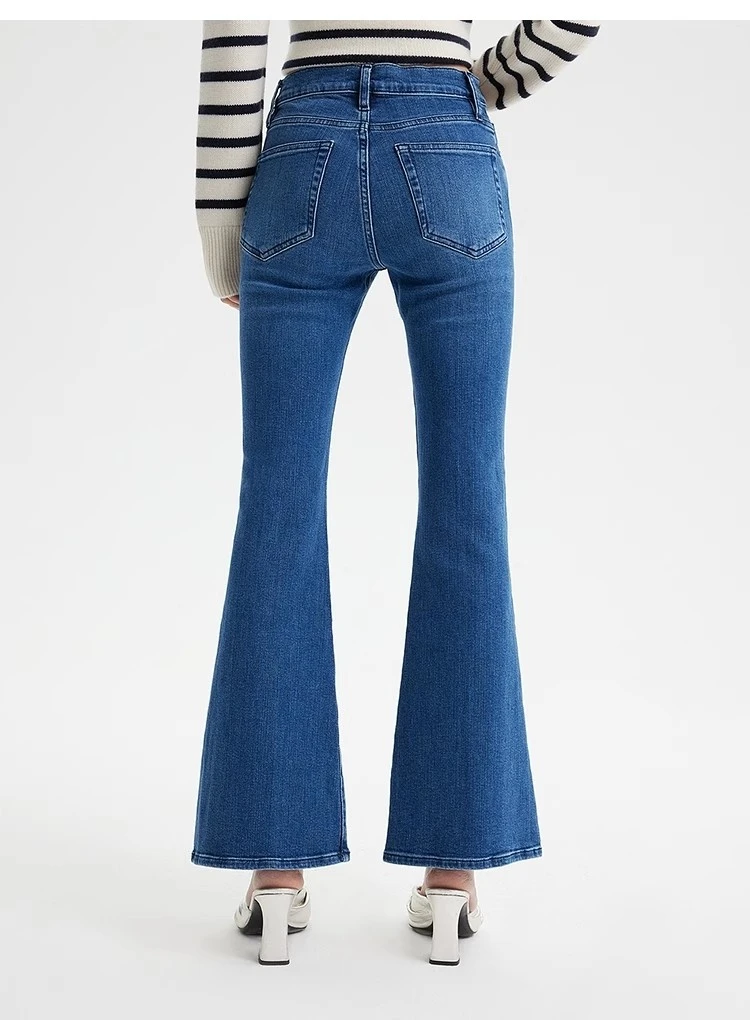 denim flared pants